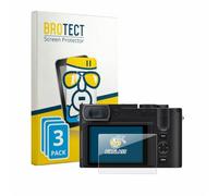 BROTECT Protector Pantalla Cristal para Leica Q3 Monochrom Protector Vidrio (3 Unidades) - [Dureza 9H, Anti-Arañazos]