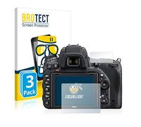 BROTECT Protector Pantalla Cristal para Nikon D750 Protector Vidrio (3 Unidades) - [Dureza 9H, Anti-Arañazos]