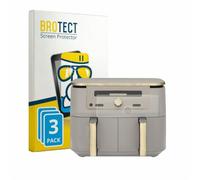 BROTECT Protector Pantalla Cristal para Ninja Max 6-in-1 AirFryer DZ400EU Protector Vidrio (3 Unidades) - [Dureza 9H, Anti-Arañazos]