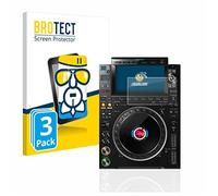 BROTECT Protector Pantalla Cristal para Pioneer CDJ 3000 Protector Vidrio (3 Unidades) - [Dureza 9H, Anti-Arañazos]