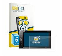BROTECT Protector Pantalla Cristal para Pioneer DMH-A240DAB Protector Vidrio (6 Unidades) - [Dureza 9H, Anti-Arañazos]