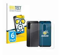 BROTECT Protector Pantalla Cristal para Samsung Galaxy A17 4G (Frontal+Trasero) Protector Vidrio (6 Unidades) - [Dureza 9H, Anti-Arañazos]