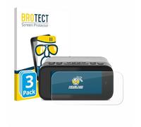 BROTECT Protector Pantalla Cristal para TechniSat Digitradio 52 BT Protector Vidrio (3 Unidades) - [Dureza 9H, Anti-Arañazos]