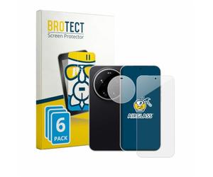BROTECT Protector Pantalla Cristal para Xiaomi Leica Leitzphone (Frontal+Cámara) Protector Vidrio (6 Unidades) - [Dureza 9H, Anti-Arañazos]