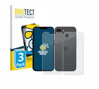 BROTECT Protector Pantalla Mate Cristal para Apple iPhone 17e (Frontal+Trasero) (3 Unidades) Protección Anti-Reflejos