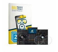 BROTECT Protector Pantalla para AlphaTheta XDJ-AZ | (Jog) 2 Unidades Transparente Protección Pantalla Made in Germany Película Claro Anti-Arañazos Case-Friendly