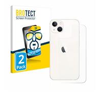BROTECT Protector Pantalla para Apple iPhone 13 (Trasero) Protector Transparente (2 Unidades) Anti-Huellas