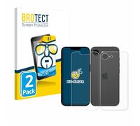 BROTECT Protector Pantalla para Apple iPhone 16e (Frontal+Trasero) Protector Transparente (2 Unidades) Anti-Huellas