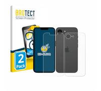 BROTECT Protector Pantalla para Apple iPhone 17e (Frontal+Trasero) Protector Transparente (2 Unidades) Anti-Huellas