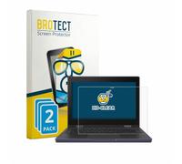 BROTECT Protector Pantalla para ASUS Chromebook CZ11 Flip CZ1104F | 2 Unidades Transparente Protección Pantalla Made in Germany Película Claro Anti-Arañazos Case-Friendly