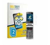 BROTECT Protector Pantalla para bea-fon SL645 | 2 Unidades Transparente Protección Pantalla Made in Germany Película Claro Anti-Arañazos Case-Friendly