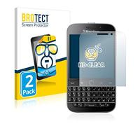 BROTECT Protector Pantalla para Blackberry Classic Q20 Protector Transparente (2 Unidades) Anti-Huellas