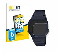 BROTECT Protector Pantalla para Casio Unisex F-91W Protector Transparente (6 Unidades) Anti-Huellas