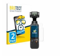 BROTECT Protector Pantalla para DJI Osmo Pocket 3 (Pantalla + Lente) Protector Transparente (2 Unidades) Anti-Huellas