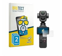 BROTECT Protector Pantalla para DJI Osmo Pocket 4P | 2 Unidades Mate Protección Pantalla Made in Germany Película Anti-Reflejos Anti-Huellas