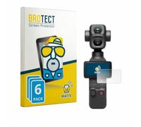 BROTECT Protector Pantalla para DJI Osmo Pocket 4P | 6 Unidades Mate Protección Pantalla Made in Germany Película Anti-Reflejos Anti-Huellas