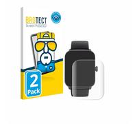 BROTECT Protector Pantalla para Hama Smartwatch 6010 | 2 Unidades Transparente Protección Pantalla Made in Germany 3D Curvo Claro Película Completa