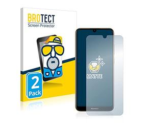 BROTECT Protector Pantalla para Huawei Y6 2019 | 2 Unidades Mate Protección Pantalla Made in Germany Película Anti-Reflejos Anti-Huellas
