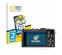 BROTECT Protector Pantalla para Leica D-Lux 4 Protector Transparente (2 Unidades) Anti-Huellas