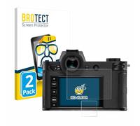BROTECT Protector Pantalla para Leica SL2-S | 2 Unidades Transparente Protección Pantalla Made in Germany Película Claro Anti-Arañazos Case-Friendly