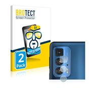 BROTECT Protector Pantalla para Motorola Edge 20 Pro (SÓLO Cámara) Protector Transparente (2 Unidades) Anti-Huellas