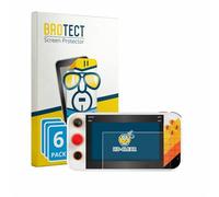 BROTECT Protector Pantalla para My Arcade Atari Gamestation Go Portable Protector Transparente (6 Unidades) Anti-Huellas