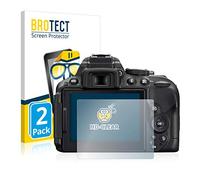 BROTECT Protector Pantalla para Nikon D5300 Protector Transparente (2 Unidades) Anti-Huellas