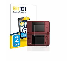 BROTECT Protector Pantalla para Nintendo DSi XL | 2 Unidades Transparente Protección Pantalla Made in Germany Película Claro Anti-Arañazos Case-Friendly