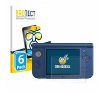 BROTECT Protector Pantalla para Nintendo New 3DS XL (Pantalla inferior) Protector Transparente (6 Unidades) Anti-Huellas