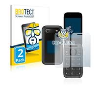 BROTECT Protector Pantalla para Nokia 2660 Flip (Frontal+Trasero) Protector Transparente (2 Unidades) Anti-Huellas