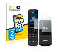 BROTECT Protector Pantalla para Nokia 2720 Flip Protector Transparente (2 Unidades) Anti-Huellas