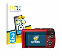 BROTECT Protector Pantalla para Olympus OM System Tough TG-7 | 2 Unidades Transparente Protección Pantalla Made in Germany Película Claro Anti-Arañazos Case-Friendly