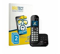 BROTECT Protector Pantalla para Panasonic KX-TGC422 | 2 Unidades Transparente Protección Pantalla Made in Germany Película Claro Anti-Arañazos Case-Friendly
