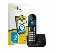 BROTECT Protector Pantalla para Panasonic KX-TGC460 | 2 Unidades Transparente Protección Pantalla Made in Germany Película Claro Anti-Arañazos Case-Friendly