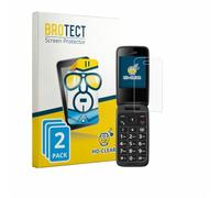 BROTECT Protector Pantalla para Panasonic KX-TU410 | 2 Unidades Transparente Protección Pantalla Made in Germany Película Claro Anti-Arañazos Case-Friendly