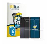 BROTECT Protector Pantalla para Samsung Galaxy Z Flip 8 | (Frontal+Trasero) 6 Unidades Transparente Protección Pantalla Made in Germany Película Claro Anti-Arañazos Case-Friendly