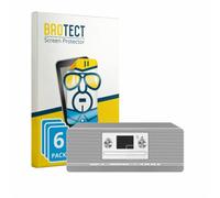 BROTECT Protector Pantalla para TechniSat Digitradio 372 CD | 6 Unidades Transparente Protección Pantalla Made in Germany Película Claro Anti-Arañazos Case-Friendly