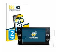BROTECT Protector Pantalla para Volkswagen T-Roc 2017-2019 Discover Media 8" 2017-2019 Protector Transparente (2 Unidades) Anti-Huellas