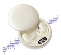 Brotes de audiencias inalámbricas: auriculares de 300 mAh en la oreja para durmientes, gimnasio deportivo que conduce con un sonido estéreo transparente, auriculares de bloqueo de ruido para el estudi