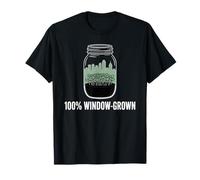 Brotes de Tarro de albañil de jardín Urbano 100% cultivados en Ventanas Camiseta