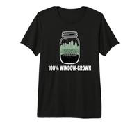 Brotes de Tarro de albañil de jardín Urbano 100% cultivados en Ventanas Camiseta Premium