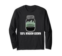 Brotes de Tarro de albañil de jardín Urbano 100% cultivados en Ventanas Manga Larga