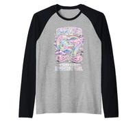 Brother 67 Cumpleaños 7 Años Acuarela Pastel Rainbow Camiseta Manga Raglan