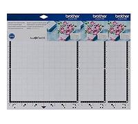 Brother Alfombrilla adhesiva de baja adherencia CADXMAT3LOW12 ScanCut SDX, 3 piezas, de plástico