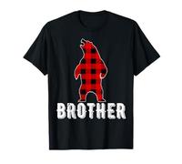 Brother Bear - Pijama de Navidad a Cuadros Rojos de la Familia Buffalo Camiseta