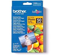 Brother BP71GP50 Papel Fotográfico Glossy Premium Plus | 260 g | 10 x 15 cm | 50 hojas