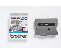 Brother Brother Genuine Supplies TX-141 - Cinta de etiquetado, color negro sobre transparente, 18 mm (ancho) x 15 m (largo)