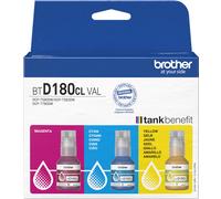 Brother BTD180CLVAL - Botellas de Tinta (C/M/Y)