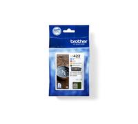 Brother Cartuchos De Tinta Cian Magenta Amarillo Negro Multipack LC422VALDR