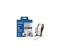 Brother Cinta continua de papel térmico (blanca) - Cintas para impresoras de etiquetas (Negro sobre blanco, DK, Negro, Color blanco, Térmica directa, Brother, Brother QL1050, QL1060N, QL500, QL500A, QL550, QL560, QL560VP, QL570, QL580N, QL650TD, QL700, QL710W)